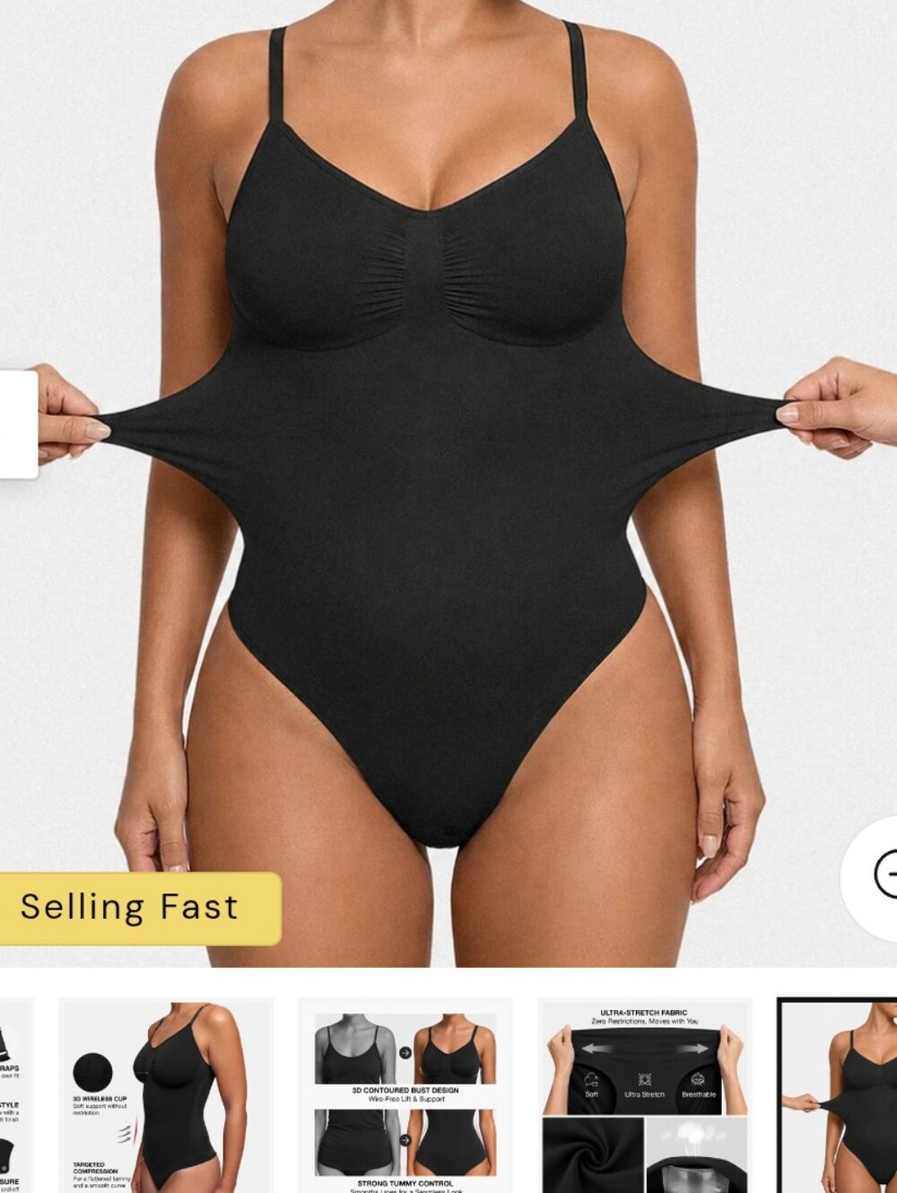 Cfab Shapewear Black Large